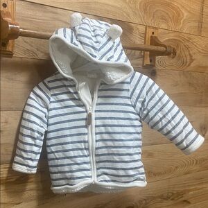 H&M Baby Hoodie with Navy Stripes